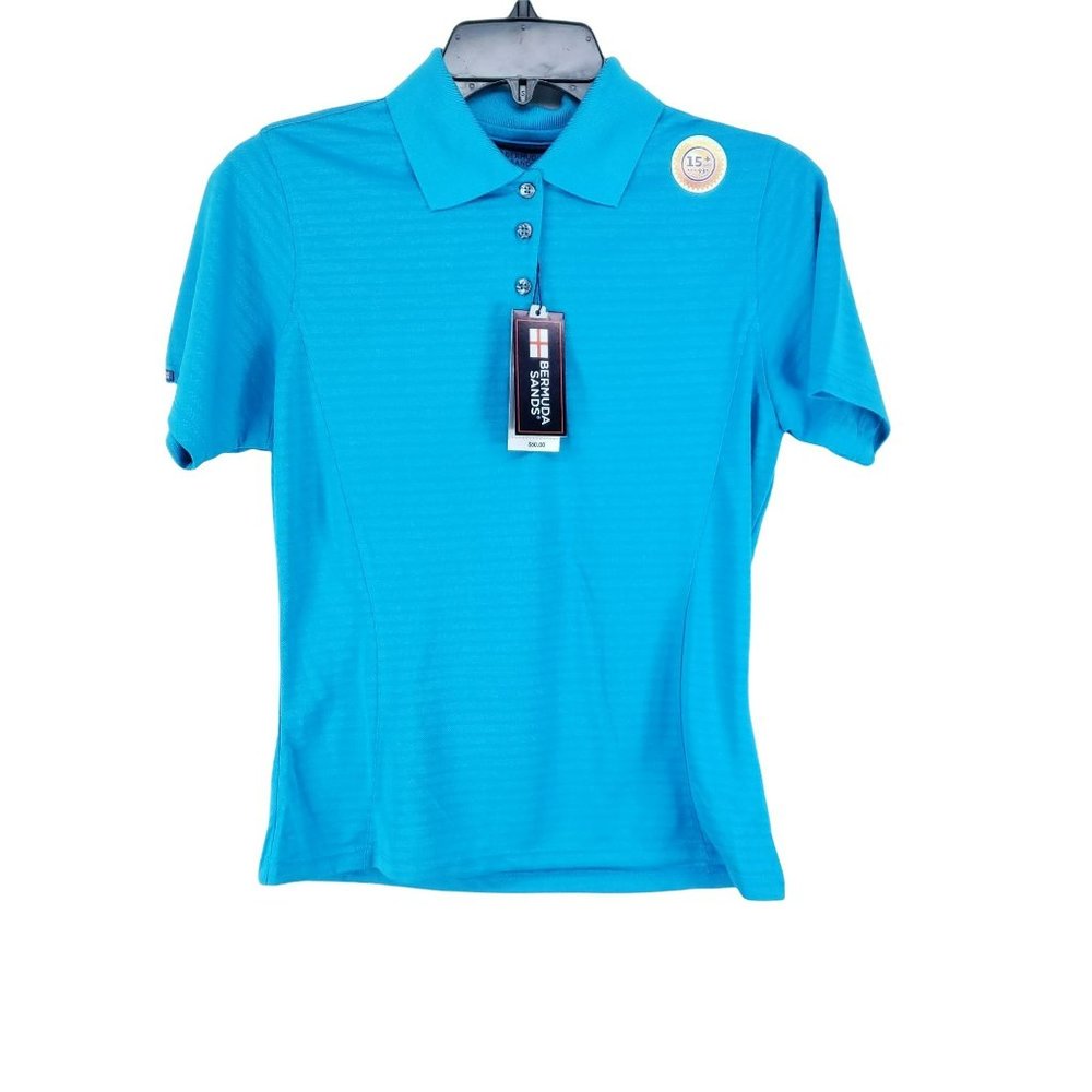 Bermuda Sands Golf Polo Women's Size XS Turquoise Wickaway